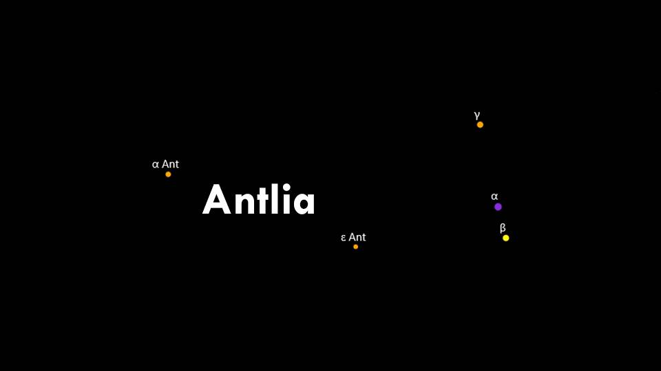 Constellations Antlia and Pyxis