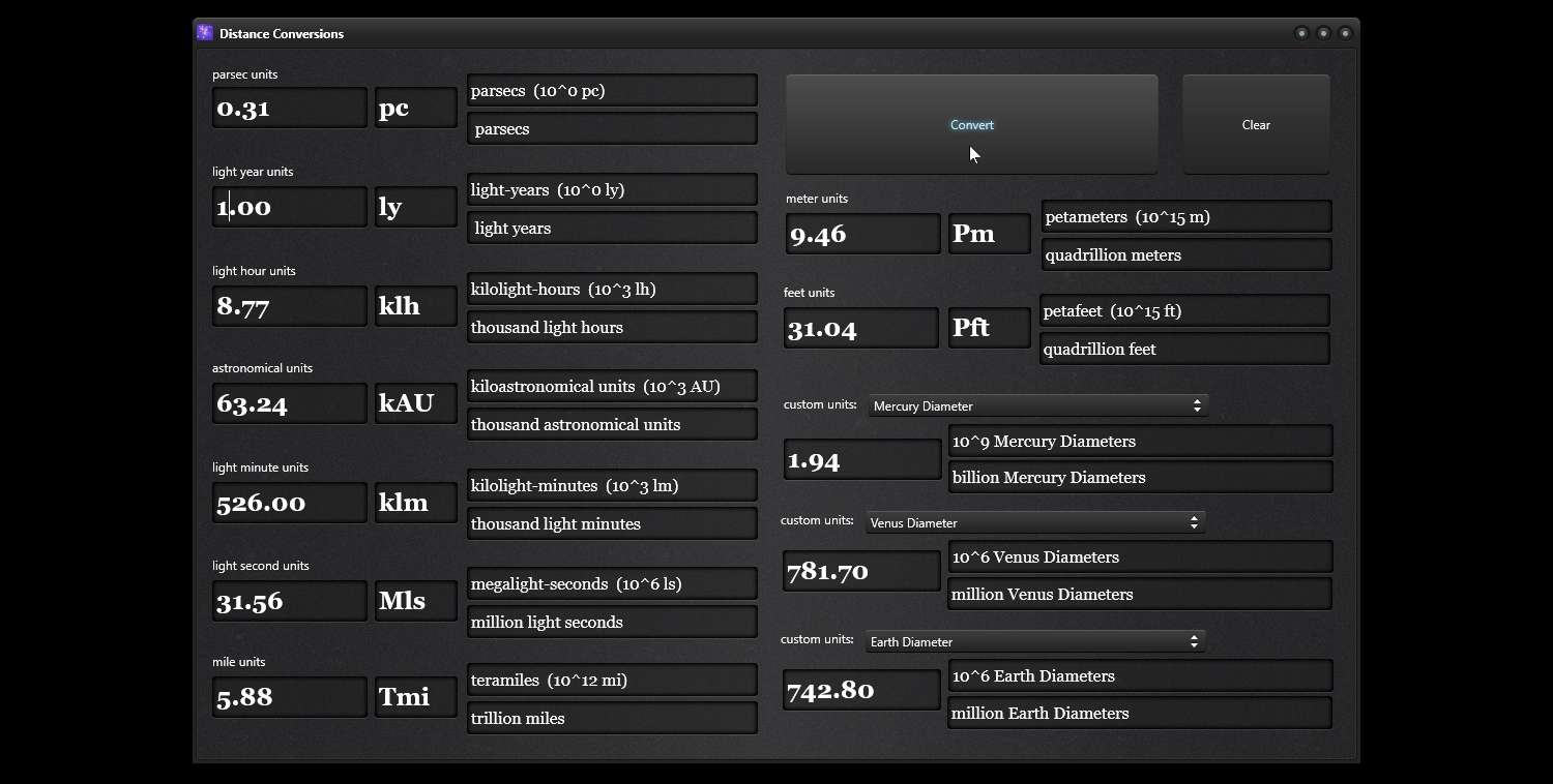 Distance Conversions Screenshot