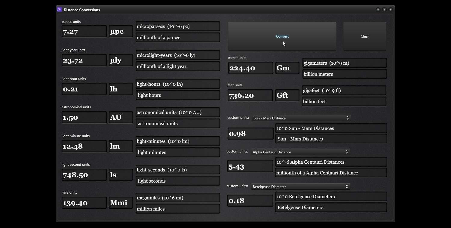 Distance Conversions Screenshot