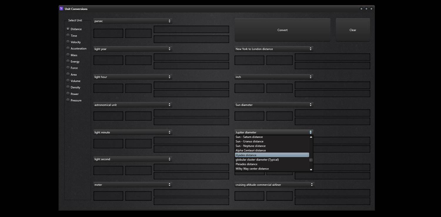 Unit Conversions Screenshot